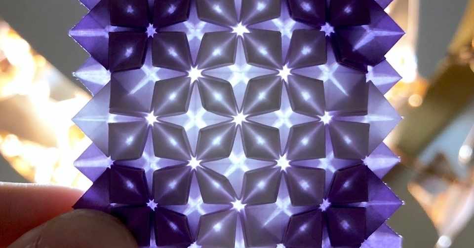 美しいあじさい折りのコントラスト 折り紙コラムとミュージカルの話 まさにぃ Note