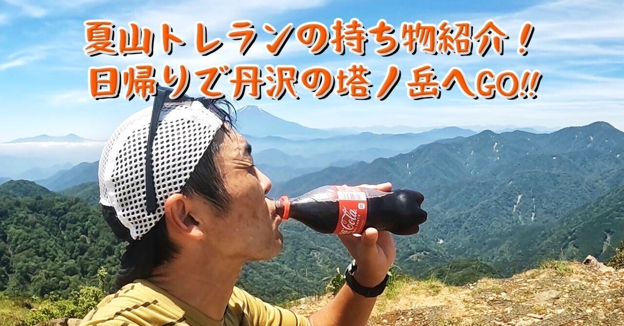 夏山を走る時の持ち物とウェアリング紹介 日帰りで丹沢の塔ノ岳をトレイルランニング ガチオ Note