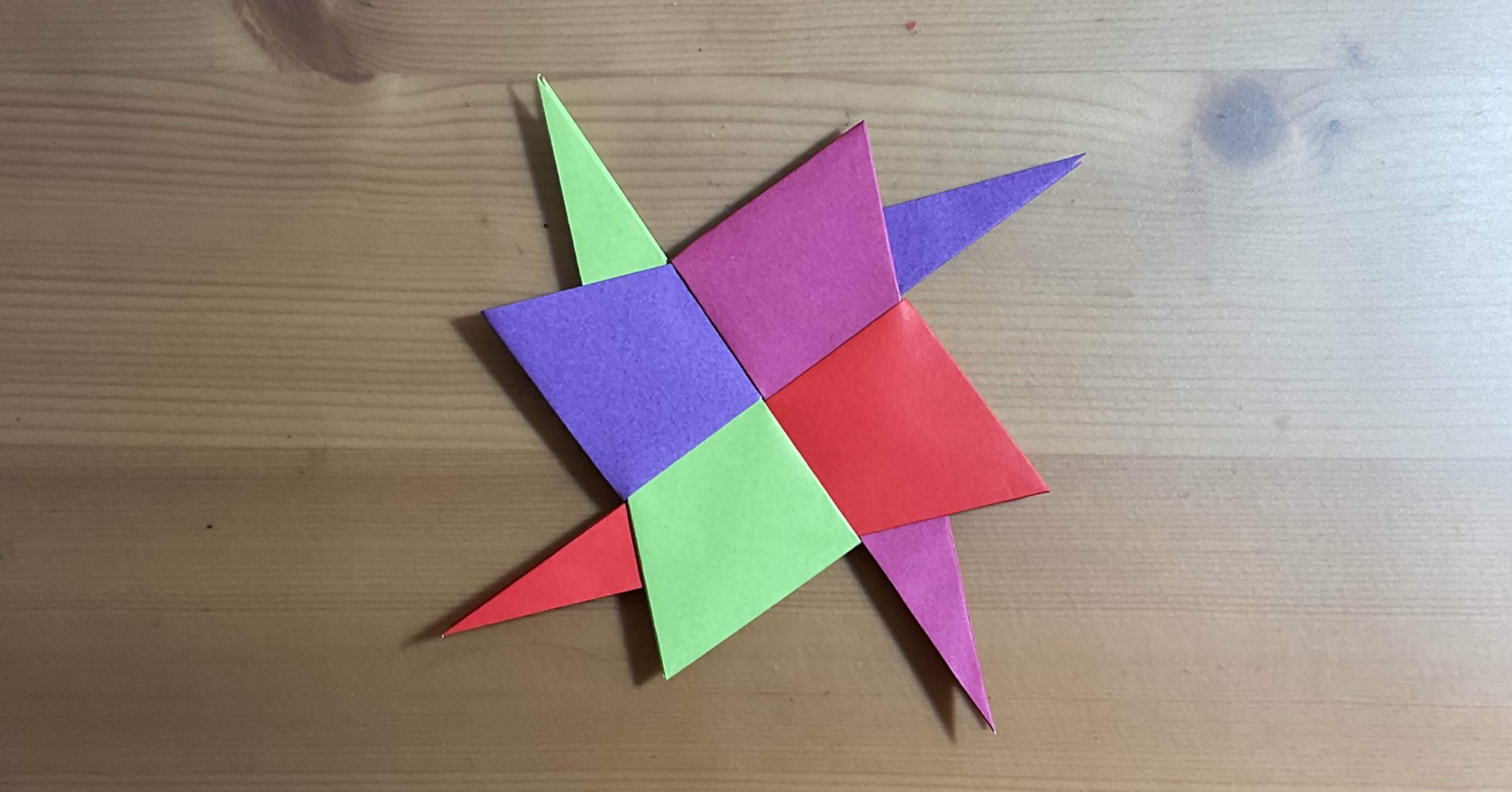 折り紙でかっこいい手裏剣を折ってみよう！origami paper cool ...