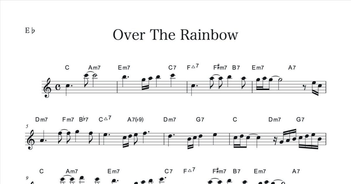 アルトサックス「Over The Rainbow」でのソロ例｜加度 克紘