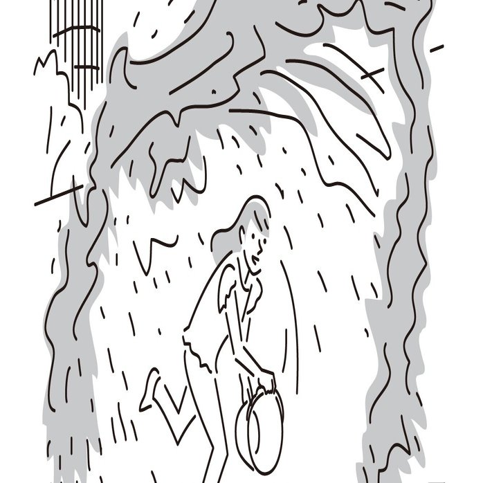 暑かったり大雨だったり でもやっぱり暑い 中目黒土産店の毎日イラスト Vol 116 中目黒土産店 Note