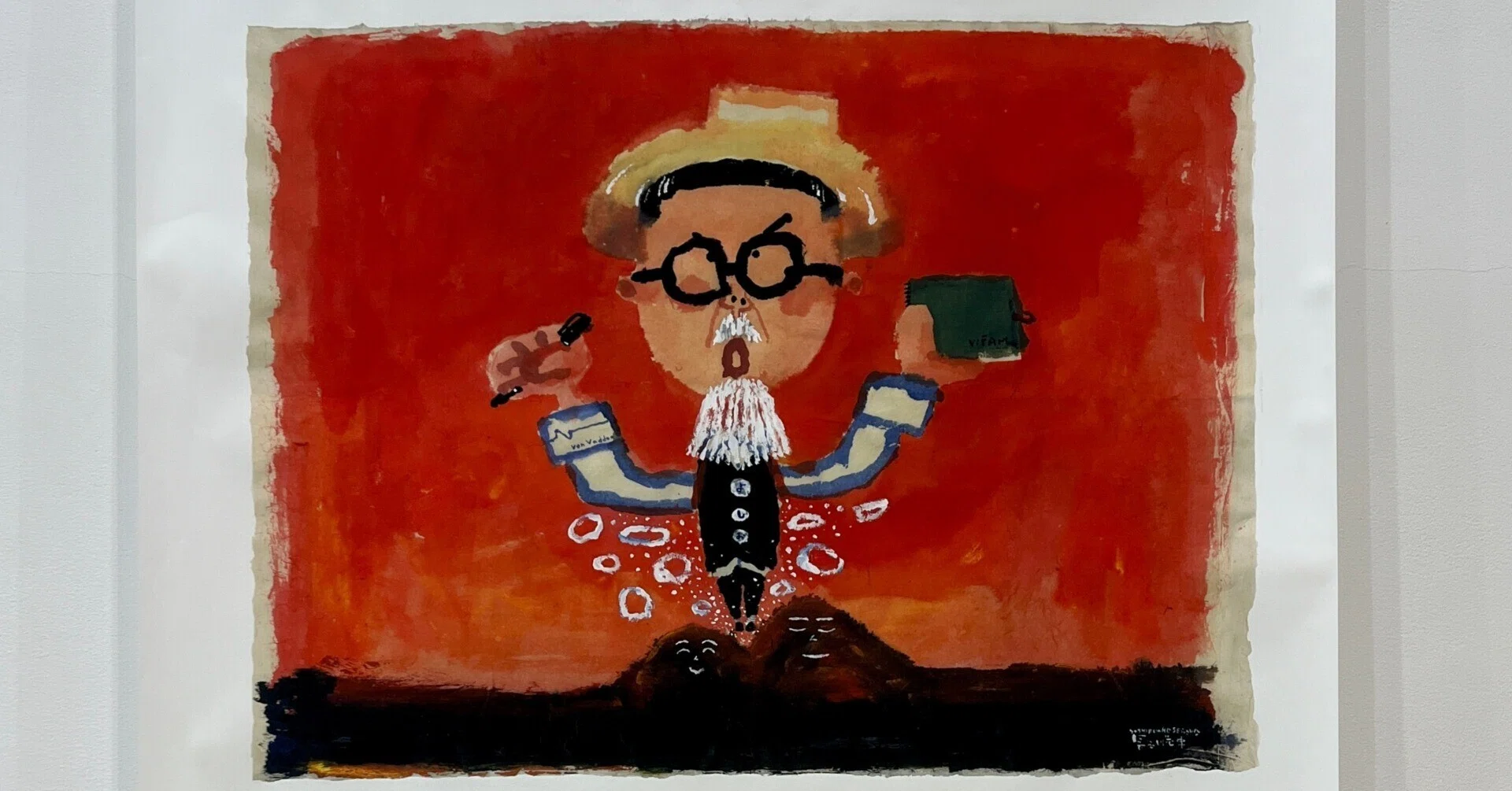 人気絵本作家 長谷川義史 個展作品 ブリキ絵 希少 人気絵本作家 長谷川