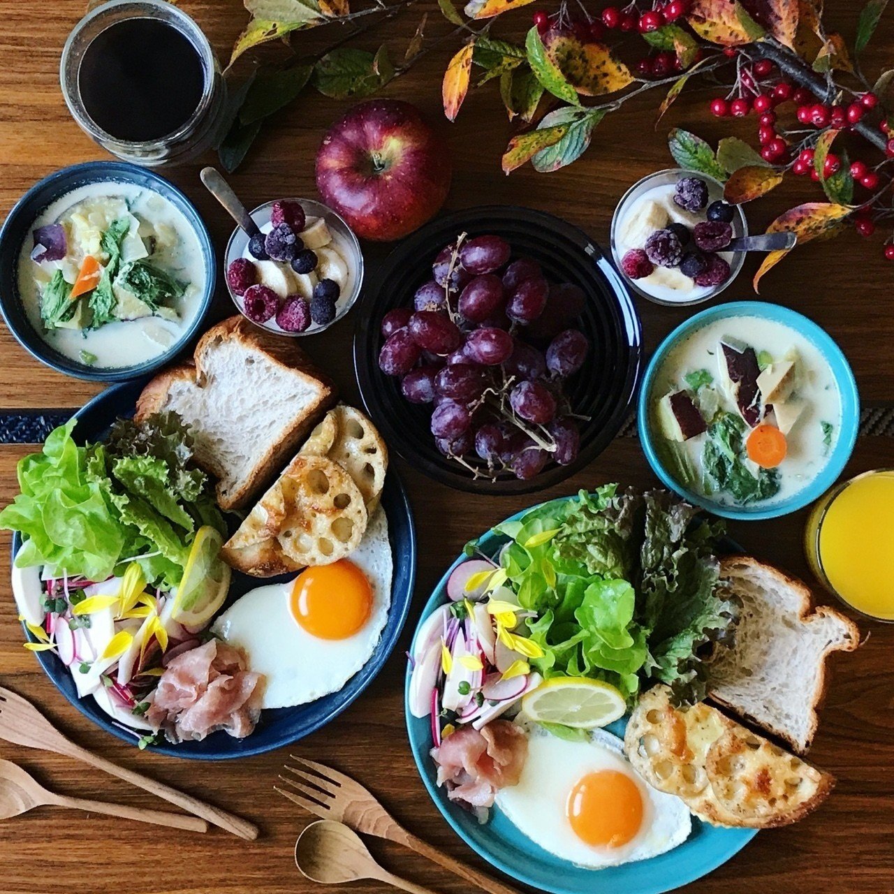 SUDOの“蓮根のフォカッチャ”とミルクスープの朝ごはん(など)｜みずのさちこ