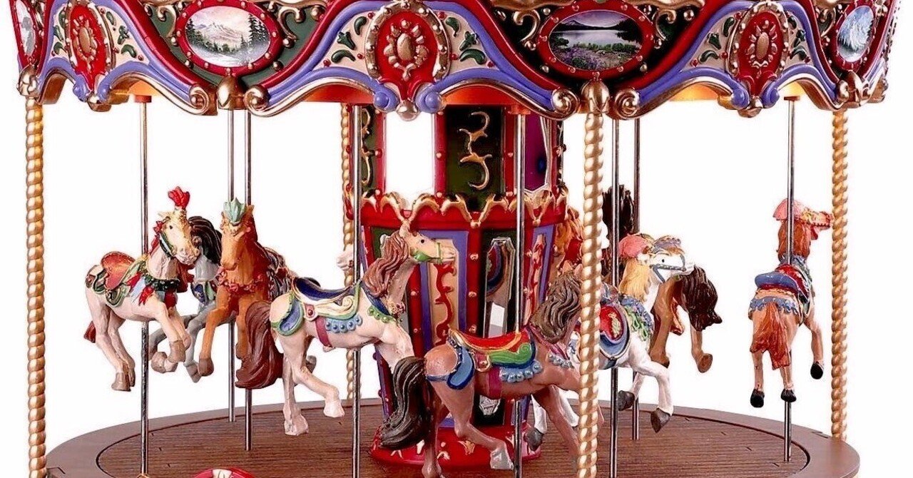 新品 westland メリーゴーランド 回転木馬 置物 オブジェ ドール