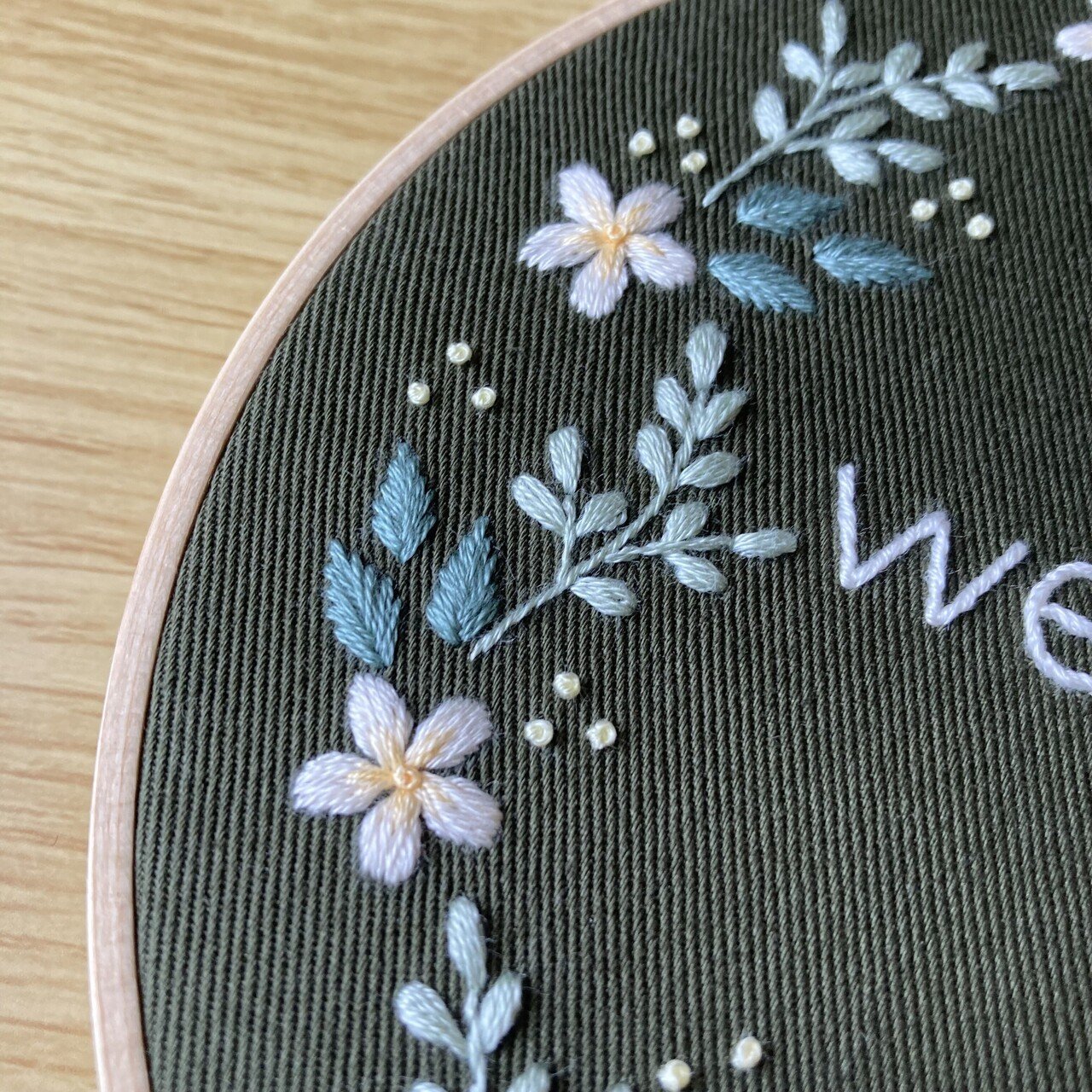 PDF図案「welcome」｜はなこまち/刺繍作家