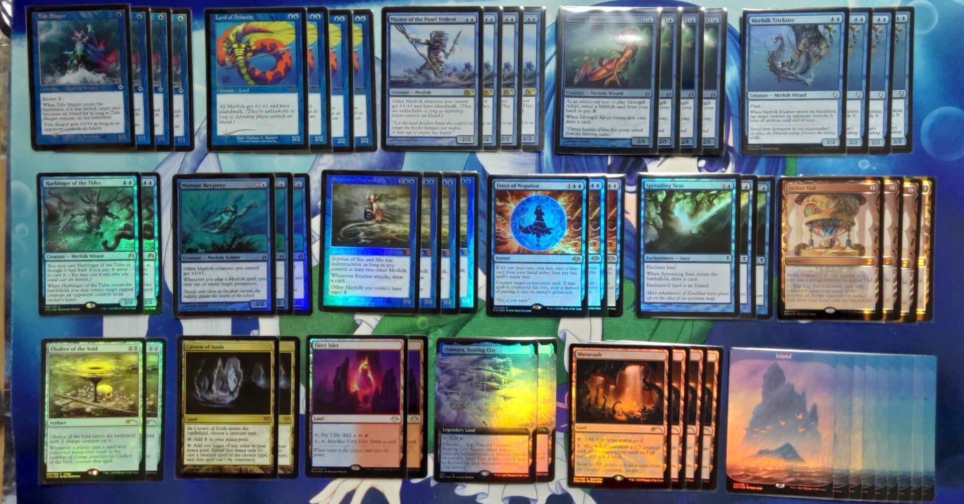 MTG モダン　マーフォークデッキパーツ　フルfoil MTG モダン マーフォークデッキパーツ フルfoil