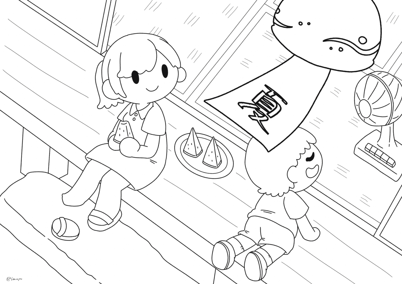 8月な塗り絵 無配 Imoyo Note 8月な塗り絵 無配 Imoyo Note