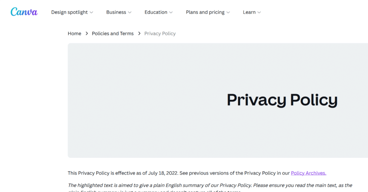 Canva Privacy Policy更新…ouch｜地亜貴(c_c)/奈良大好き奈良LOVE「ならばー」でも大阪も大好きな大阪市民の