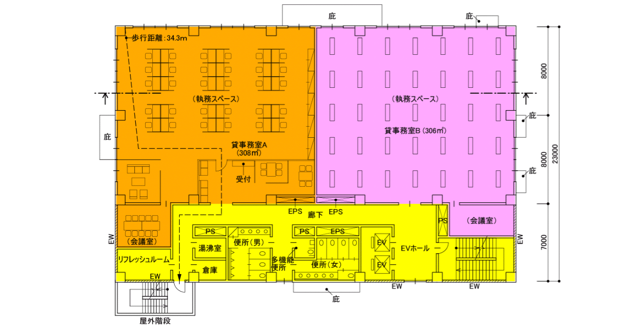 令和4（2022）年の製図試験課題「事務所ビル」｜荘司 和樹（しょうじ