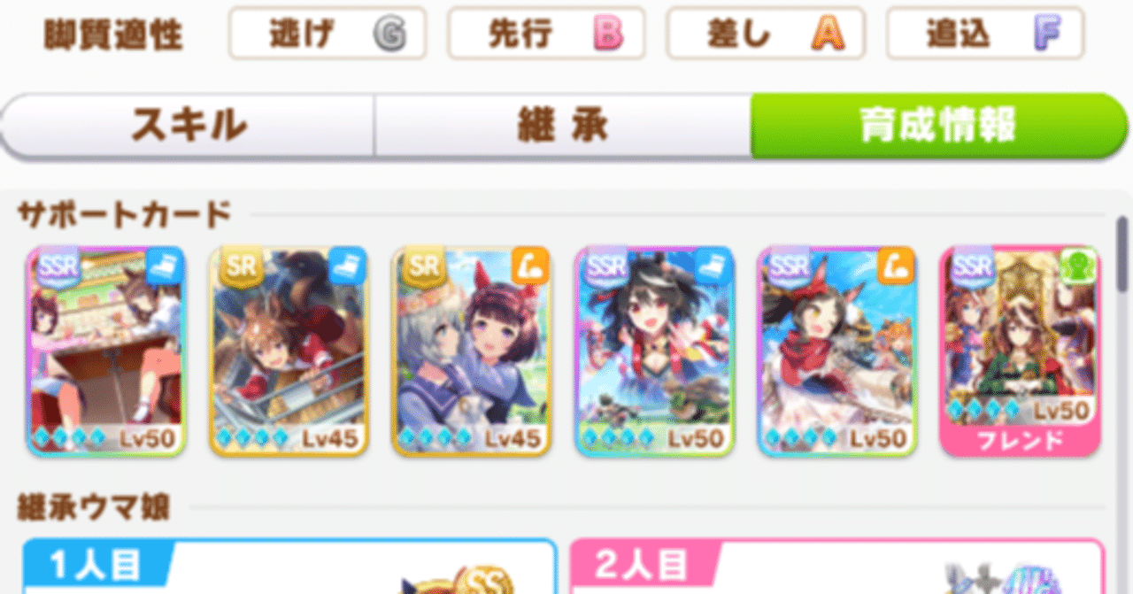 ウマ娘 王座に集いし者たちvs樫本理子 扱いやすいのはどっち 青いプレイヤー Note