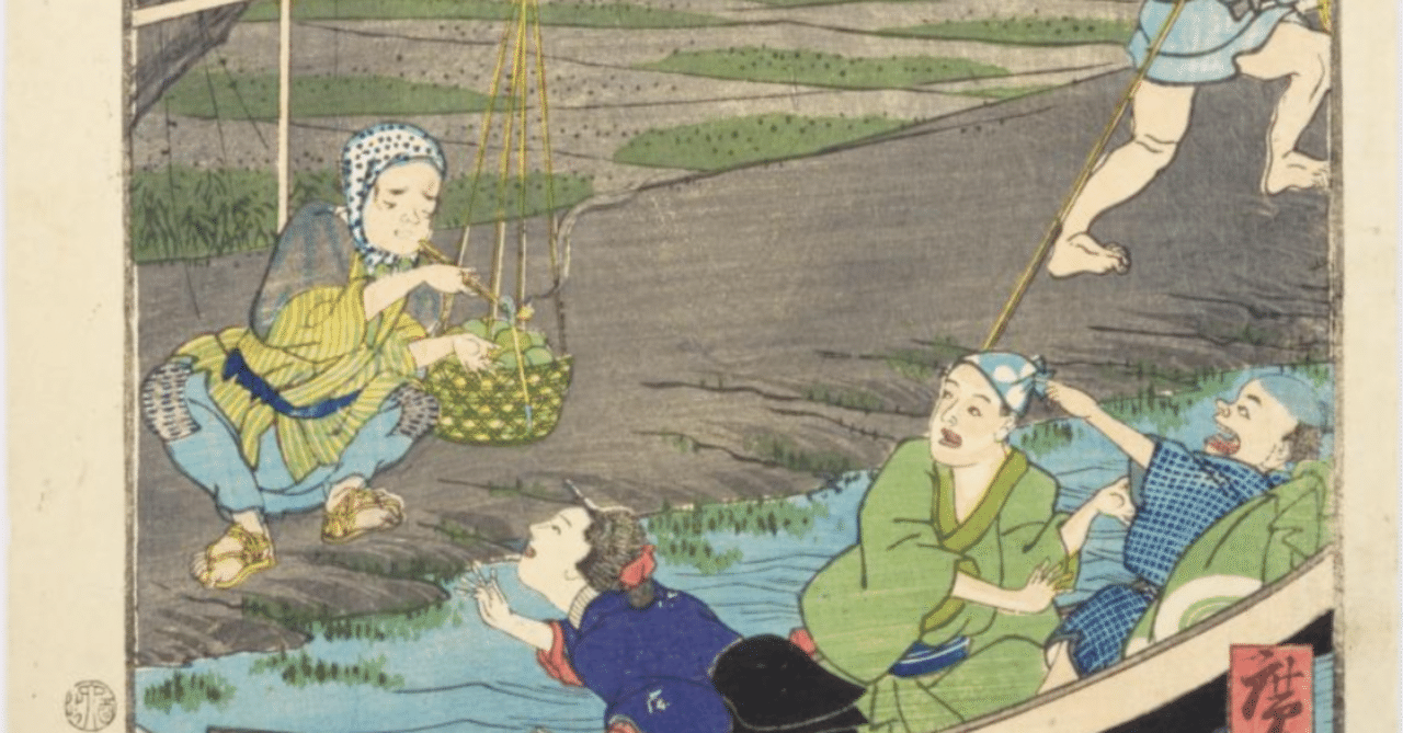 四ツ木通りの引ふね」−江戸時代の方が生きやすい？−『江戸名所道戯尽