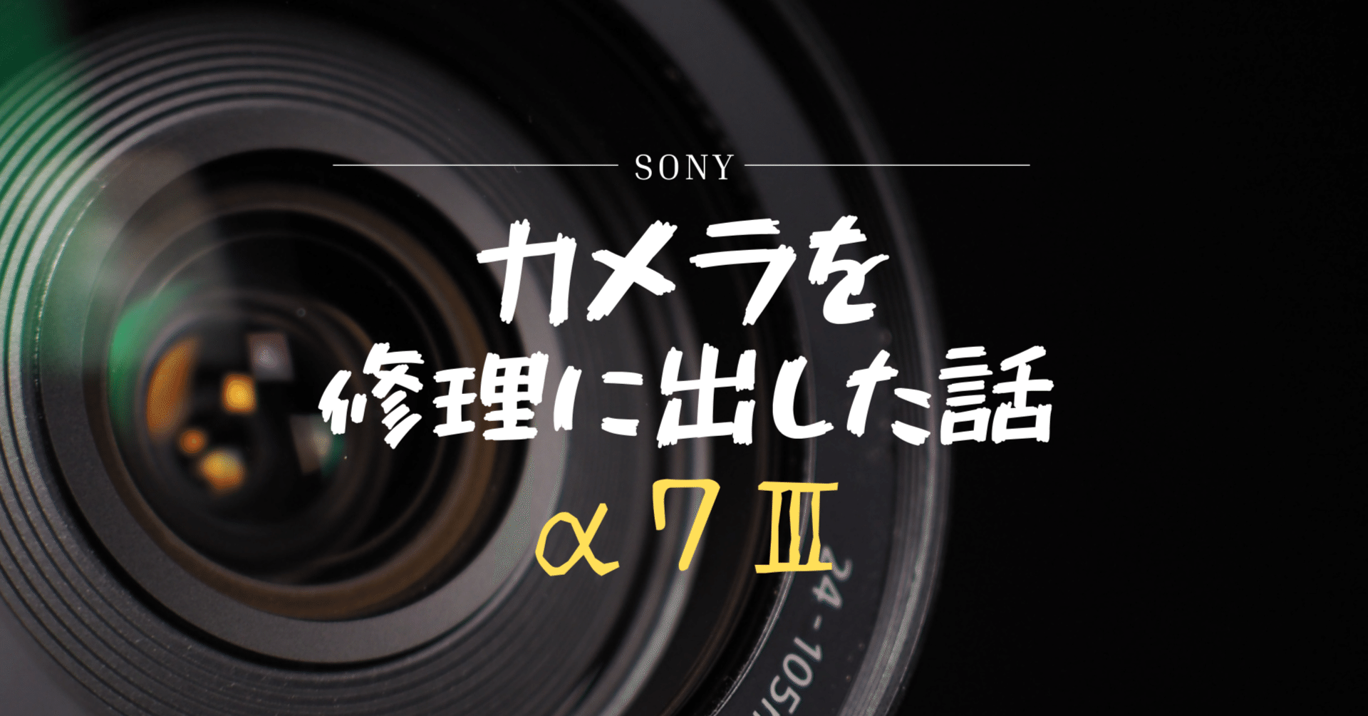 落下させたSONY α7Ⅲを修理に出した！所要日数と金額は！？｜八重山