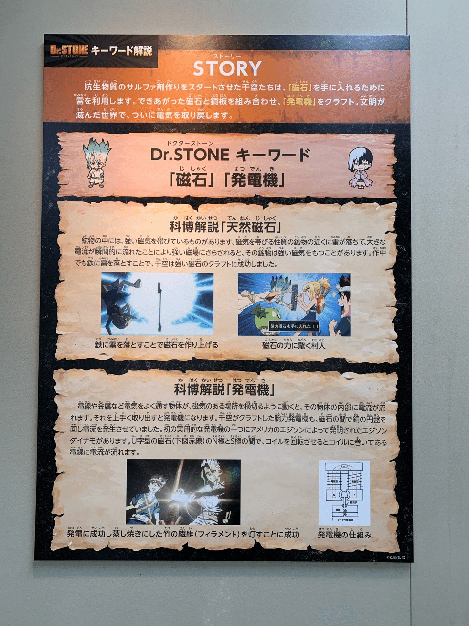 Dr.STONE（ドクター・ストーン）」と国立科学博物館のコラボ企画展。超ド文系のわたしが、アニメに導かれて科学の世界にドはまりした件｜塩辛いか乃@当たり前を疑うアラフィフ主婦ライター｜note