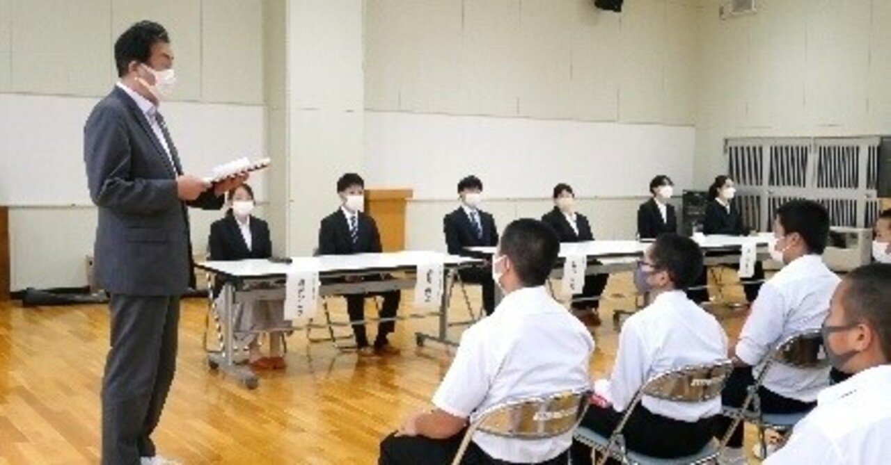 卒業生が大野中高生に語る。「先輩に学ぶ会」を実施しました。|岩手県立大野高等学校 卒業生が大野中高生に語る。「先輩に学ぶ会」を実施しました。|岩手県立大野高等学校