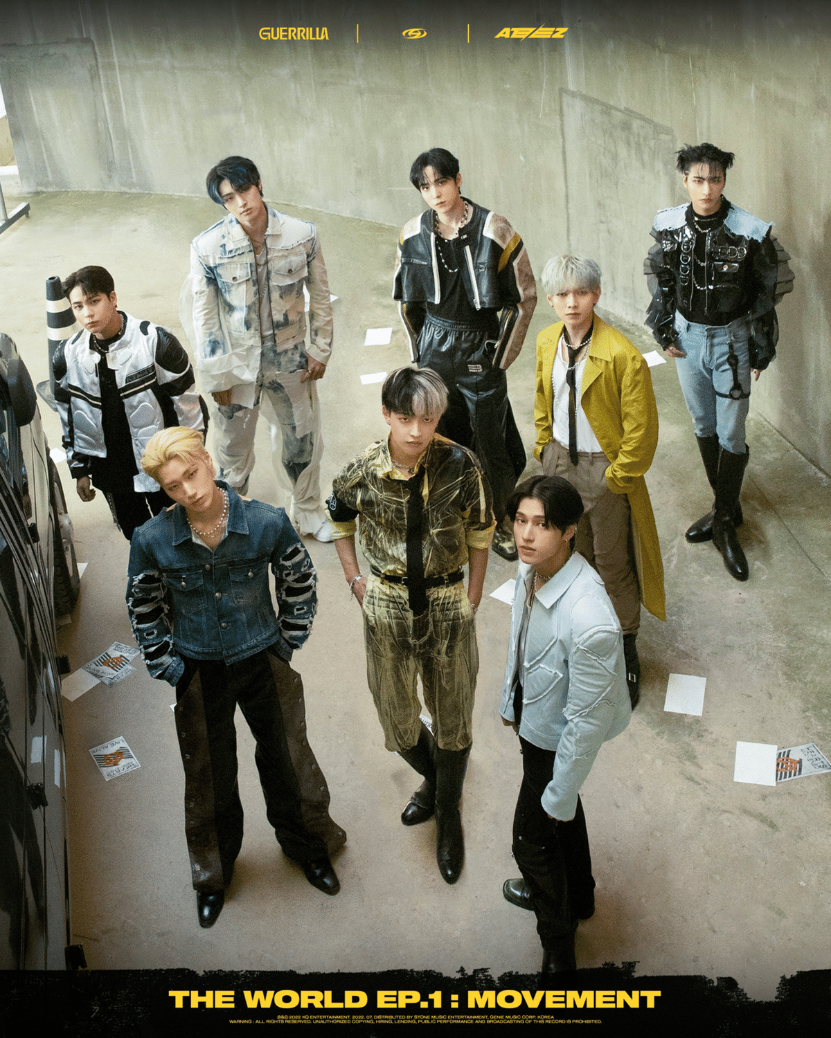 【新品未開封・まとめ売り】THE WORLD EP.1：MOVEMENT 15枚 ATEEZ - THE WORLD EP.1 : MOVEMENT Album ( A / DIARY / Z