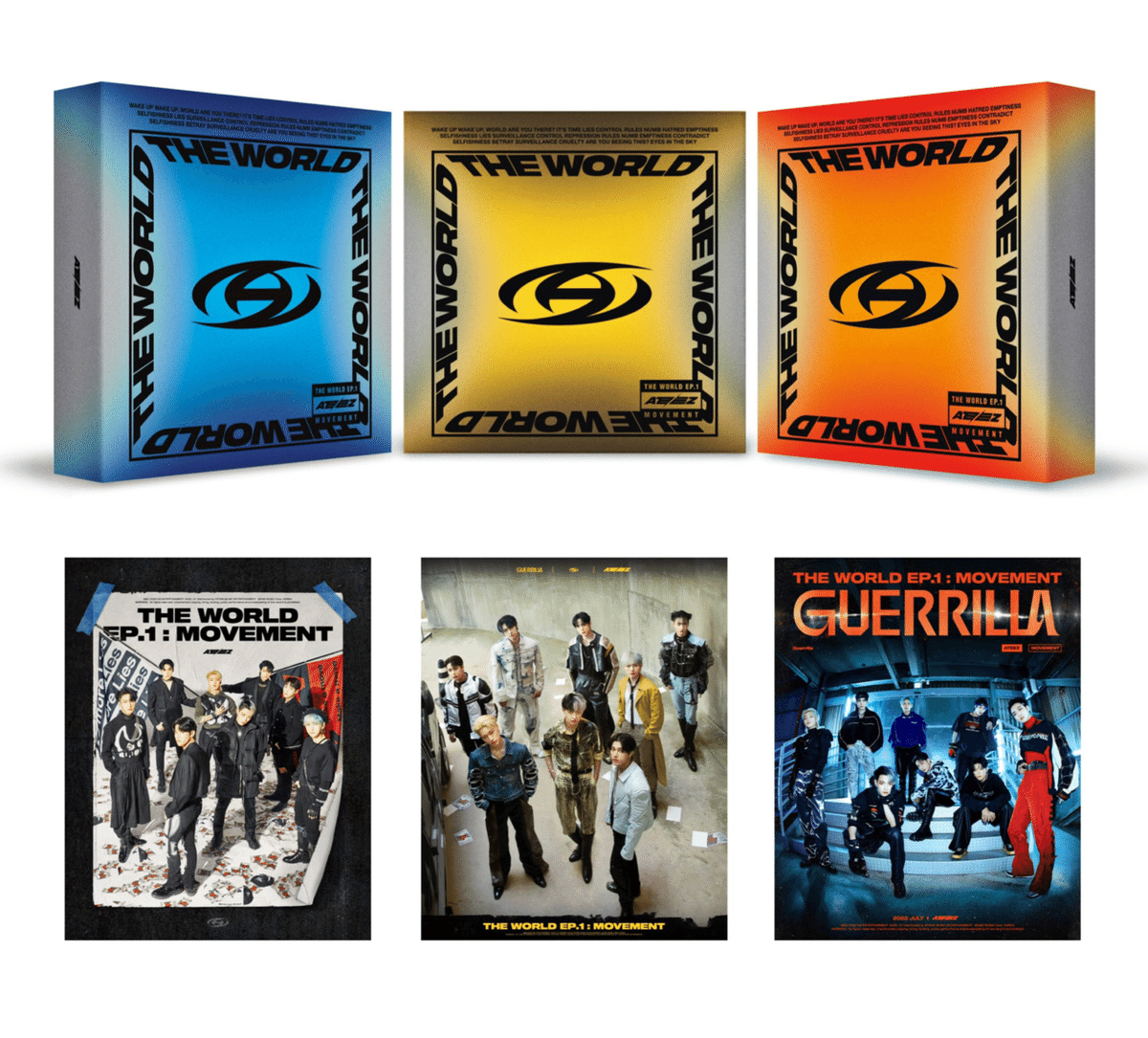 ateez movement 新品未開封 6 枚セット THE WORLD EP.1 MOVEMENT(2022.07.29)公開までの経緯