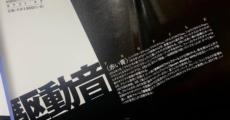 『ネクスト・ギグ』 〈赤い青〉 Biography