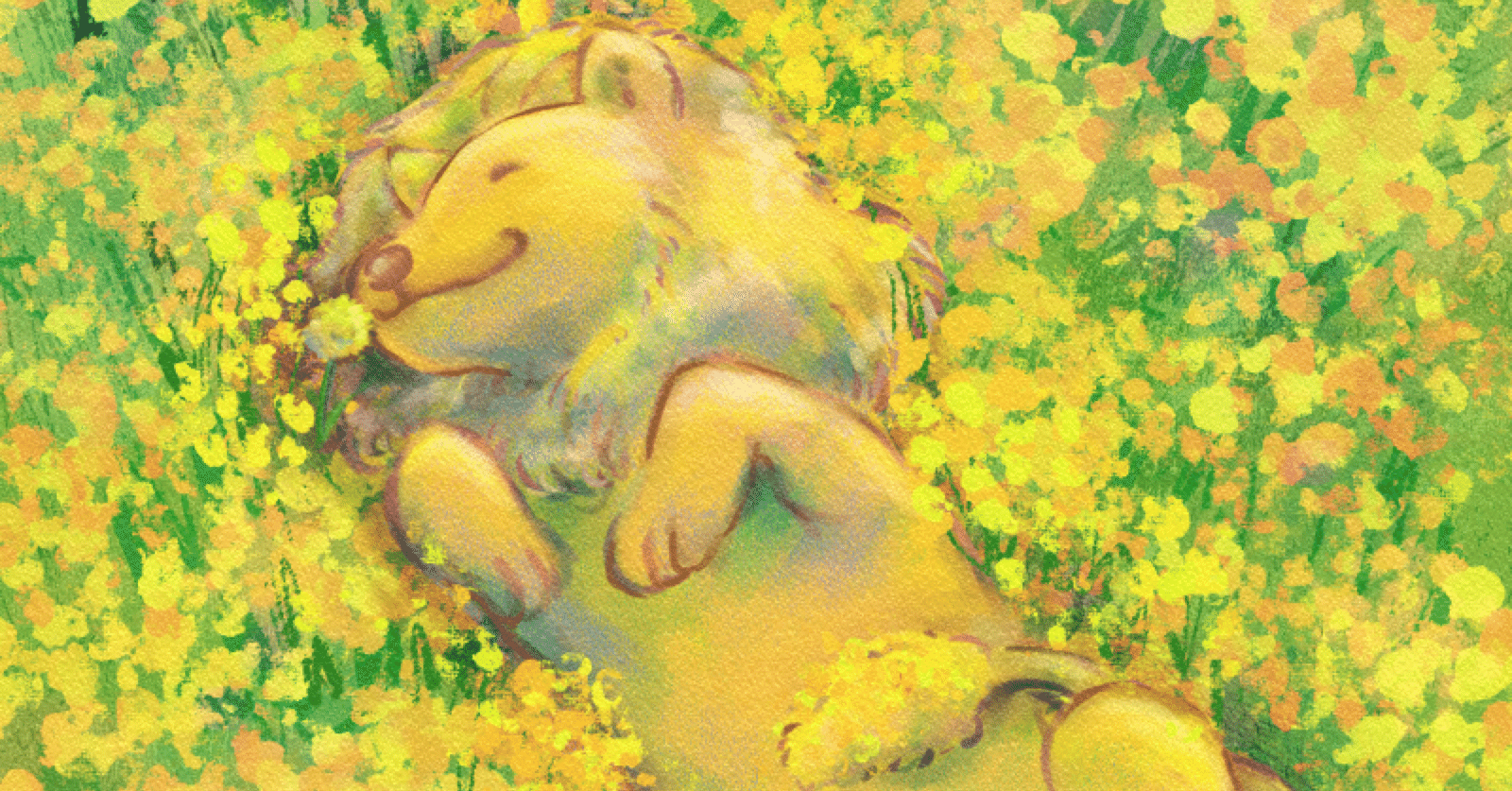 タンポポライオン原画Japanese pop art たんぽぽライオンのゆめ | たなか ようこ |本 | 通販 | Amazon