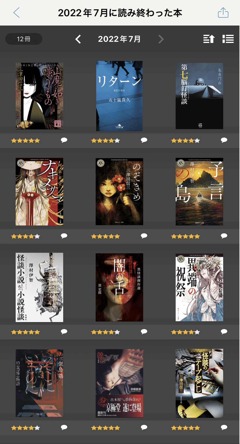 2022年7月🦀ベストオブホラー・ホラーミステリ小説】｜K🦀an🦀i