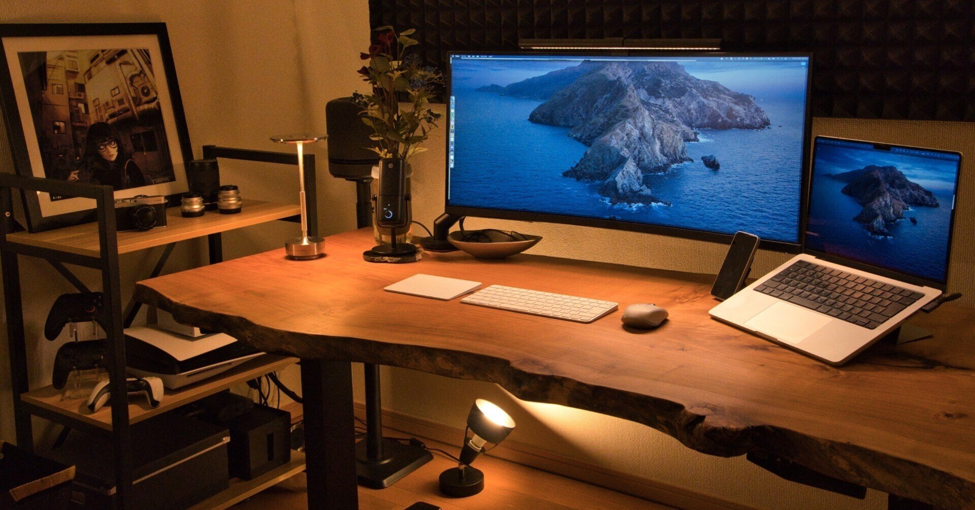 100%新正規品天然檜　一枚板　デスク/テーブル/カウンターテーブル/パソコン机 カウンターテーブル・ハイテーブル