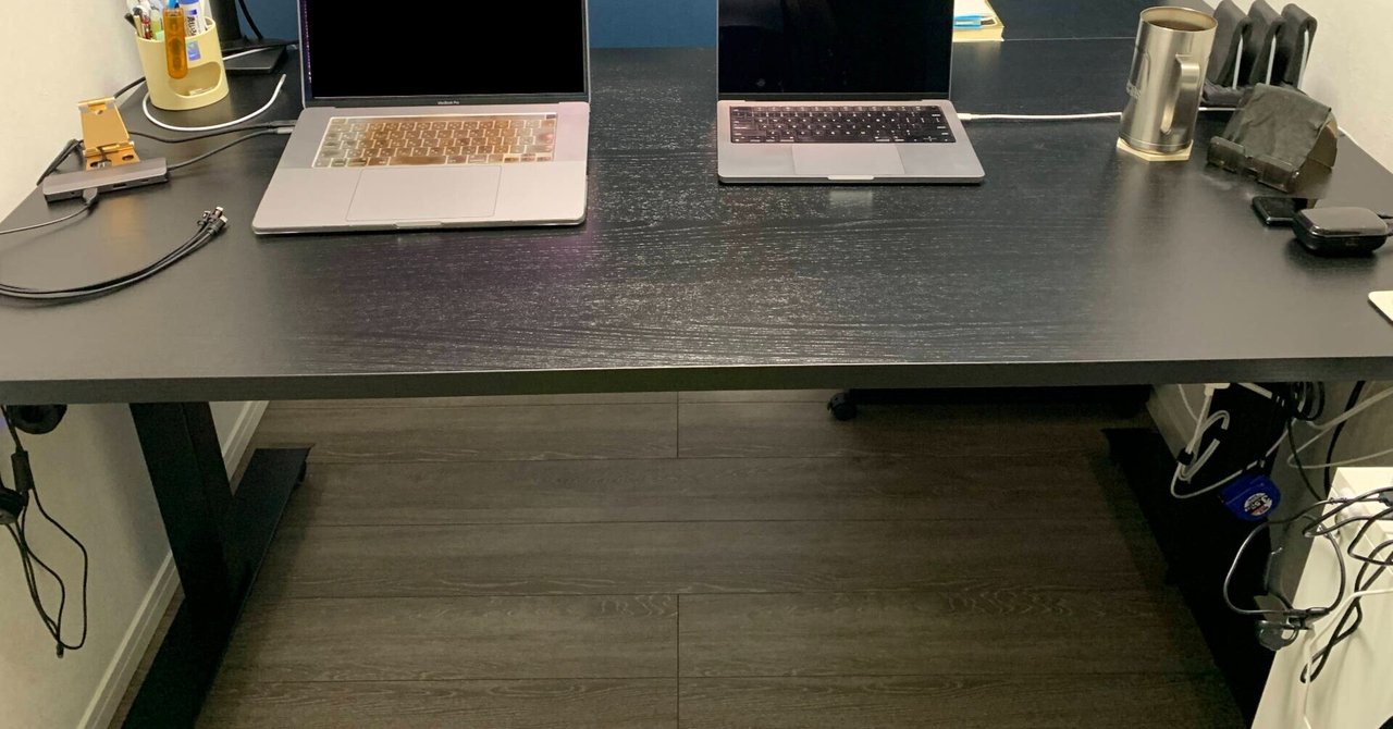 IKEAのIDÅSENの足と昇降操作の部分が好きになれなかったのでFLEXISPOT