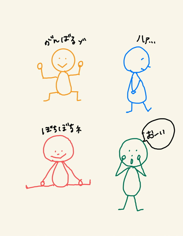 ちょっと前からやりたいことがありまして、そのうちの一つが、かわいいイラストが描けるようになること！！まだ下手くそだけど、ちょっとずつ練習しようっと！！仕事で忙しいときはなかなかこういうことできなかったから、無心になれて、何か違うことに集中してみると楽しいですよ〜！！