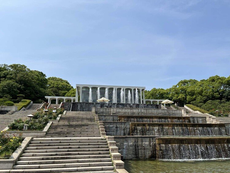 水のある風景は涼しげ