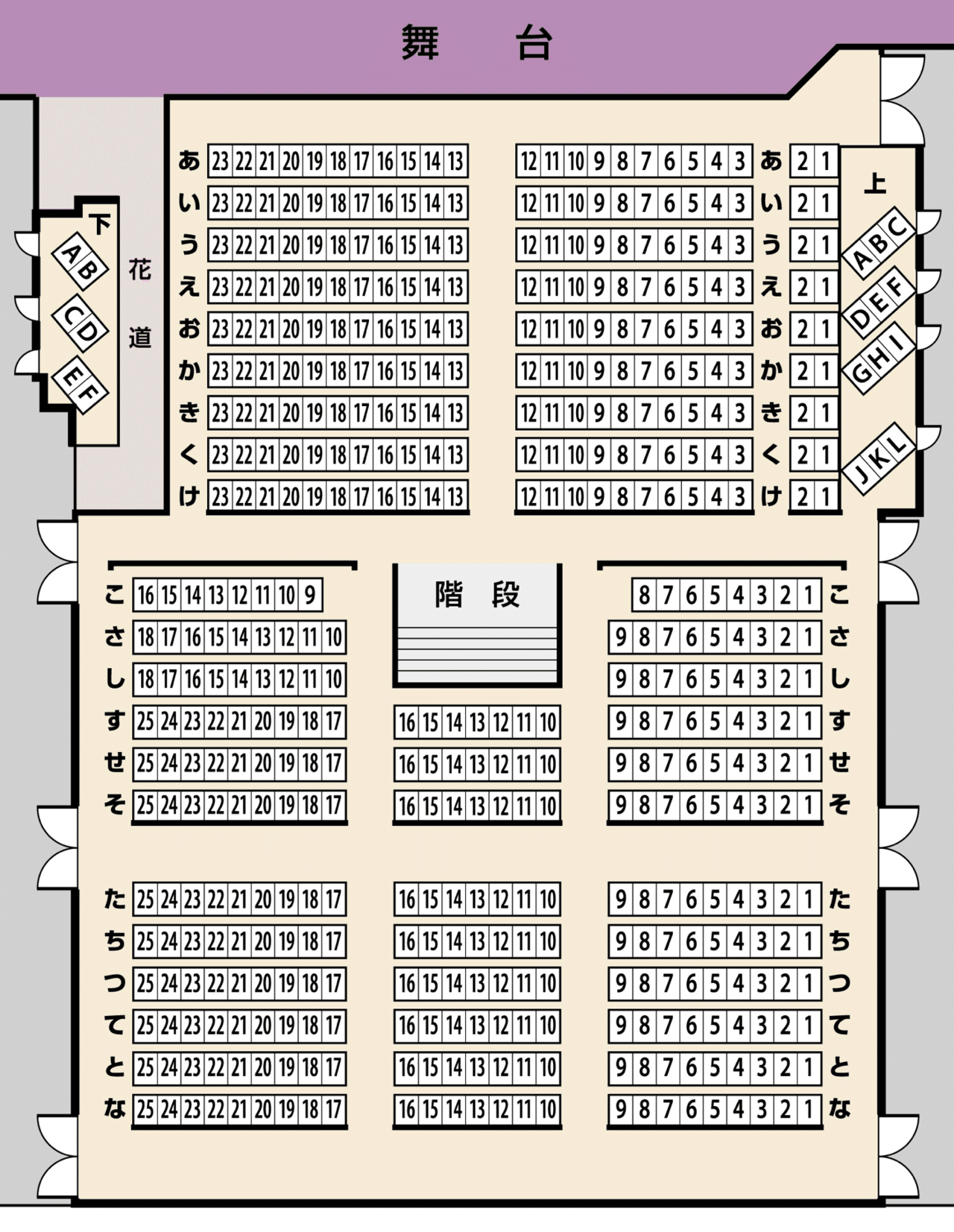 よしもと関連の劇場＆座席表｜