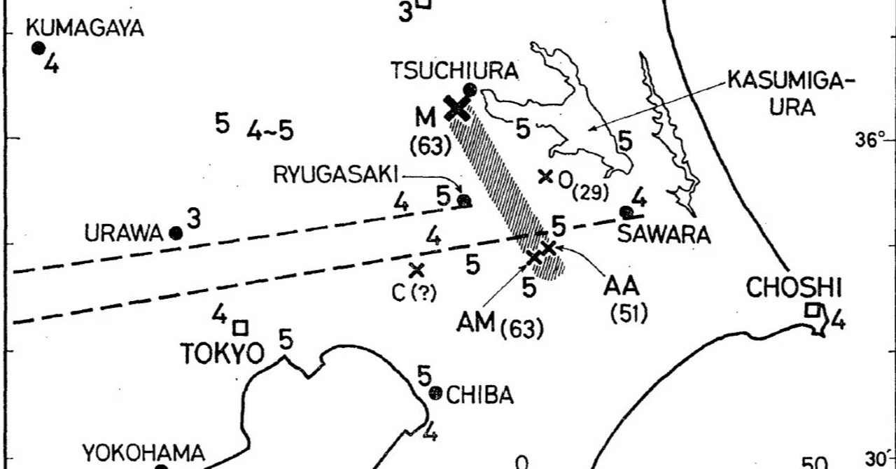 百年ﾆｭｰｽ】1921(大正10)12月8日(木) 龍ヶ崎地震が発生。21時31分に茨城
