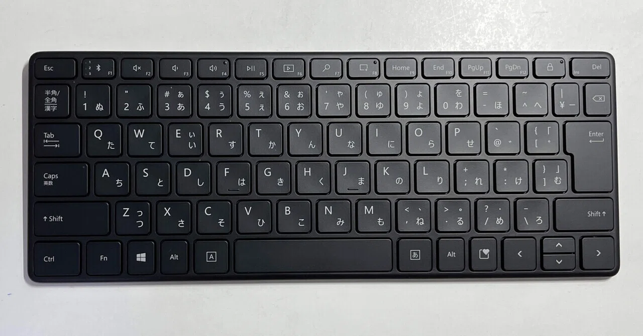 マイクロソフトデザイナーコンパクトキーボードを買ったらスペースキー 