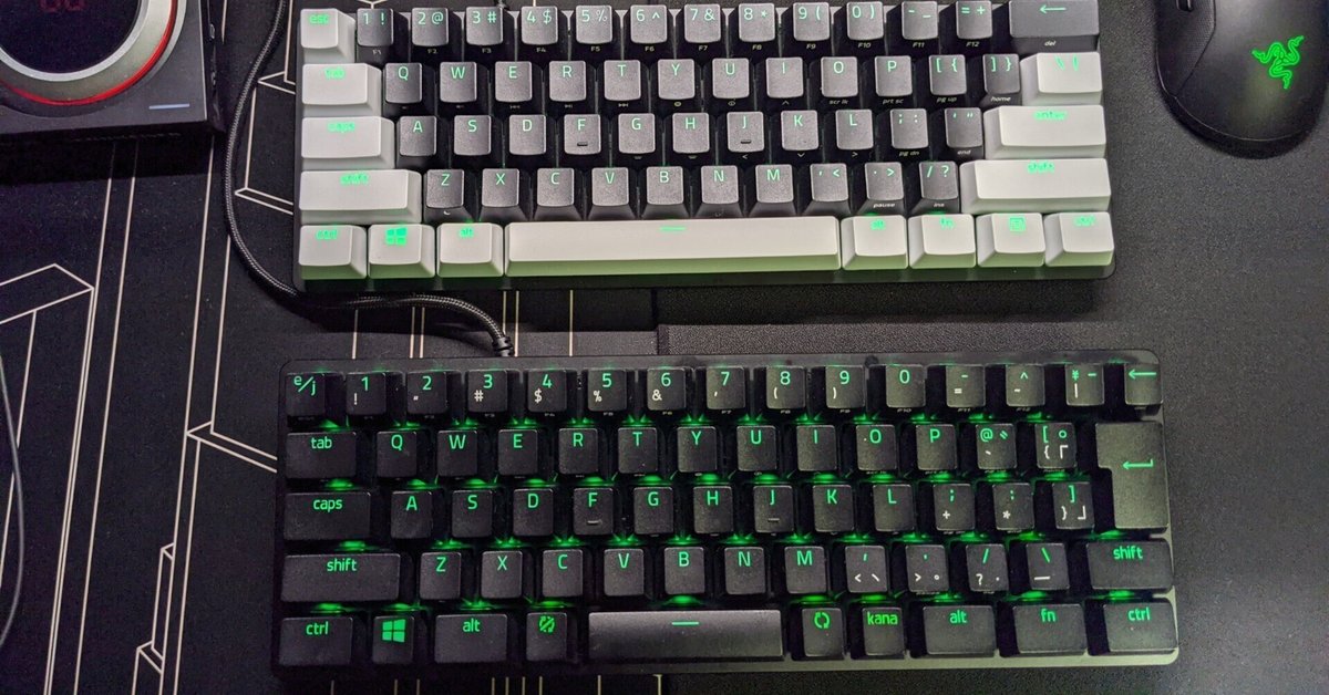 RazerのHuntsman Miniの日本語配列、US配列を手に入れたので比べ