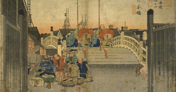 立体絵画の「東海道日本橋の大名行列」 立体絵画の「東海道日本橋の大名行列」 立体絵画の「東海道日本橋の