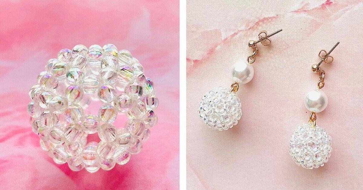 限定①暖かなウッド素材ෆ˚*ピエロイメージの変わり玉ビーズのボールペン❤ ビーズ120個で作るビーズボール｜ビーズドールHARU