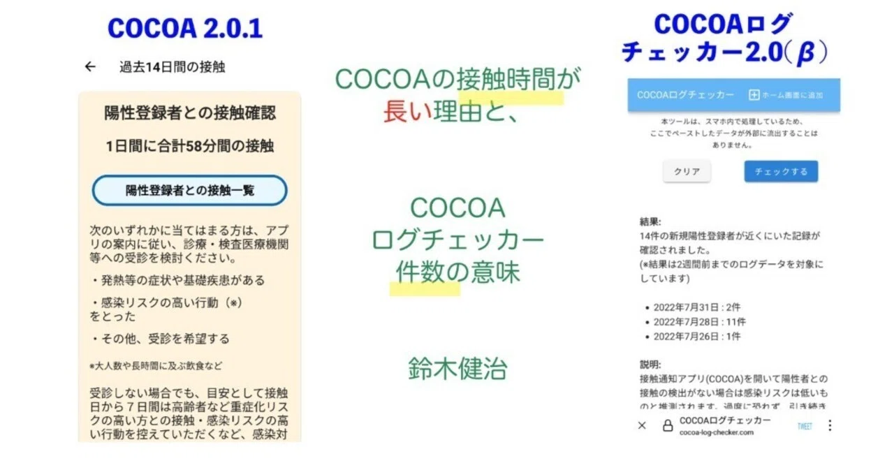COCOAの接触時間が長い理由と、COCOAログチェッカー件数の意味｜Kenji
