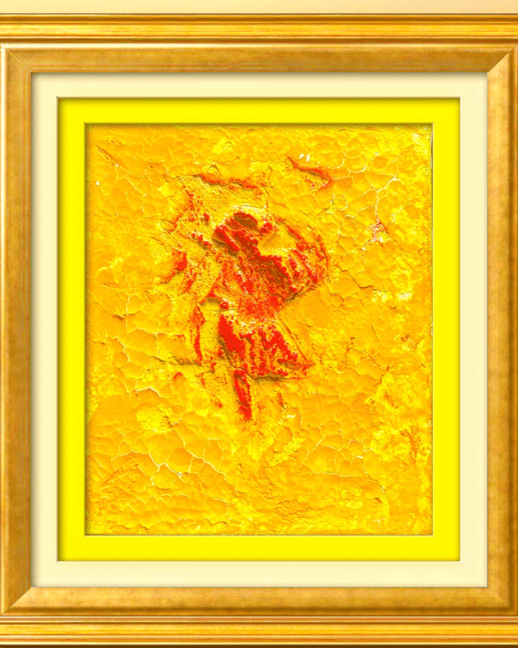 Japan Abstract Sculpture painting StyleTitle…The sun in the scorching heat (sunflower)灼熱の中の太陽(ひまわり)canvas・F3 273×222mmart materials ・AcrylMy Home Linkhttps://linkfly.to/30303Dus1z5