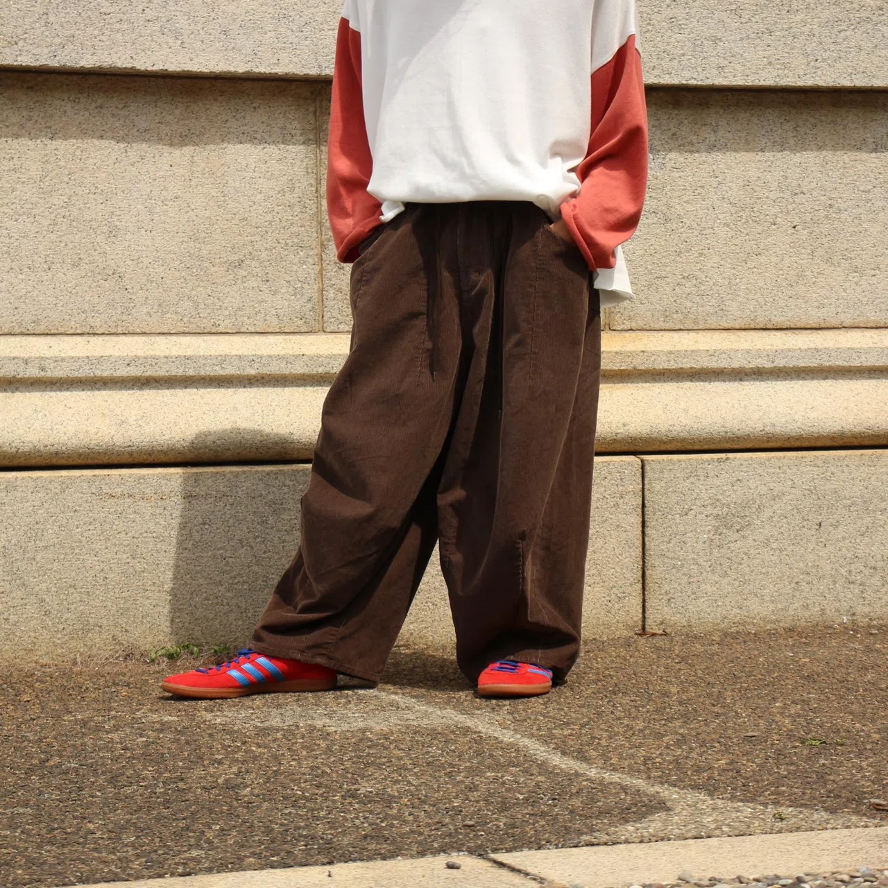 needles ブラウン コーデュロイ ノーカラージャケット Needlesの入荷。｜KNOCK OUT STAFF