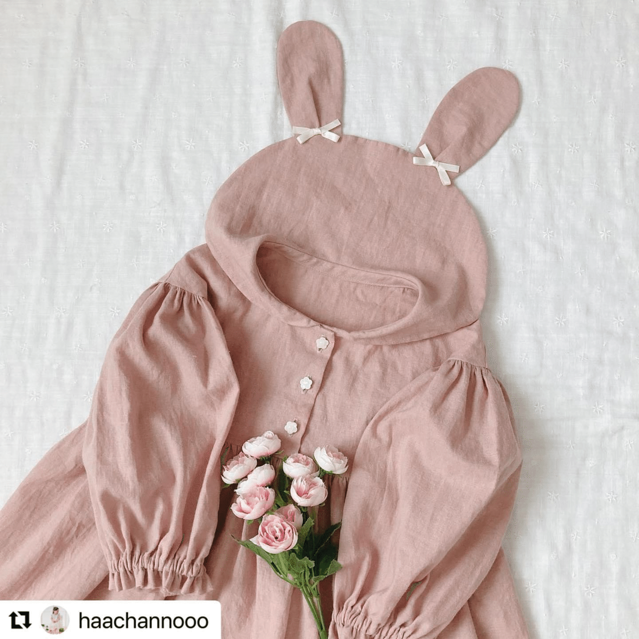 ハンドメイド【うさ耳付きワンピース】 ハンドメイド【ねこ耳付きワンピース】 ハンドメイド【ねこ耳付き