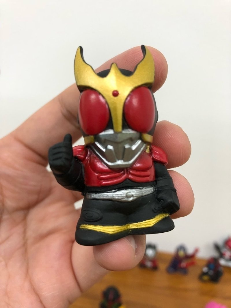 仮面ライダーの指人形が入ってる 平成仮面ライダーキッズ ライス定食 Note
