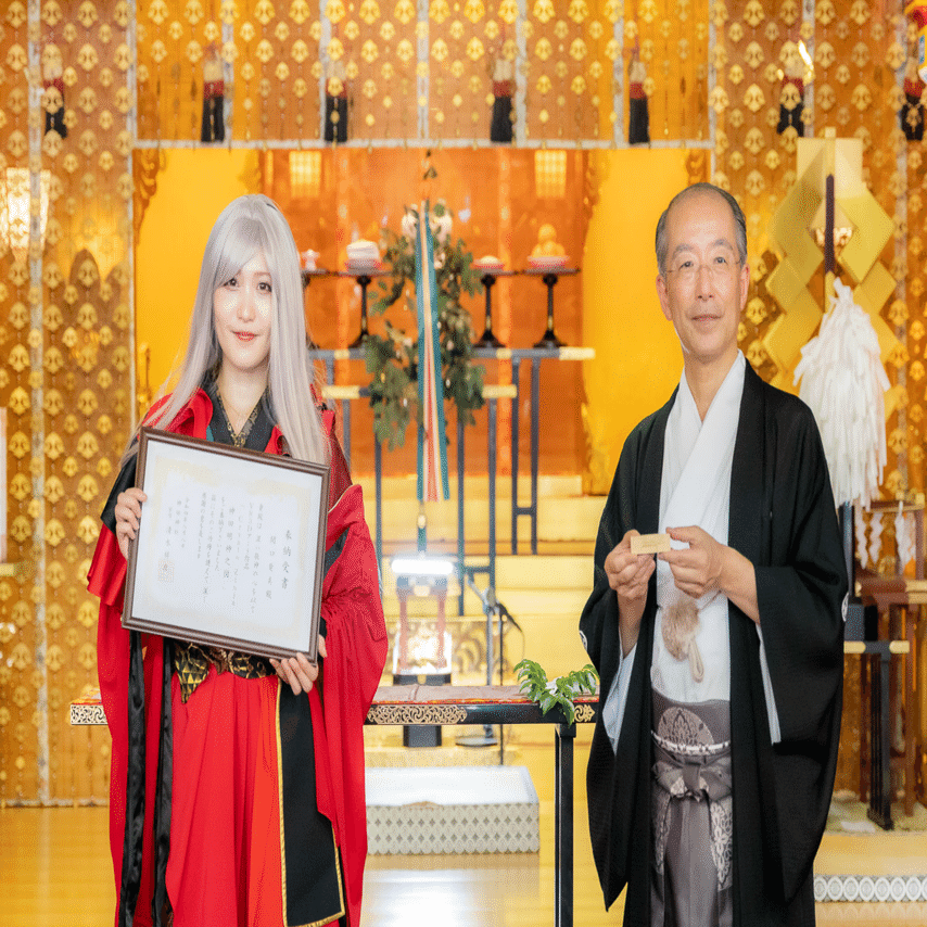 神田明神にてNFTアートの奉納式とライブペイントをさせて頂きました