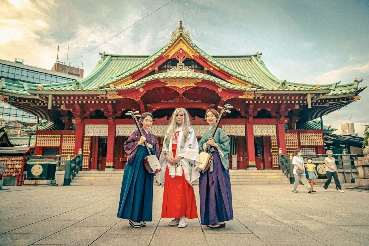 神田明神にてNFTアートの奉納式とライブペイントをさせて頂きました