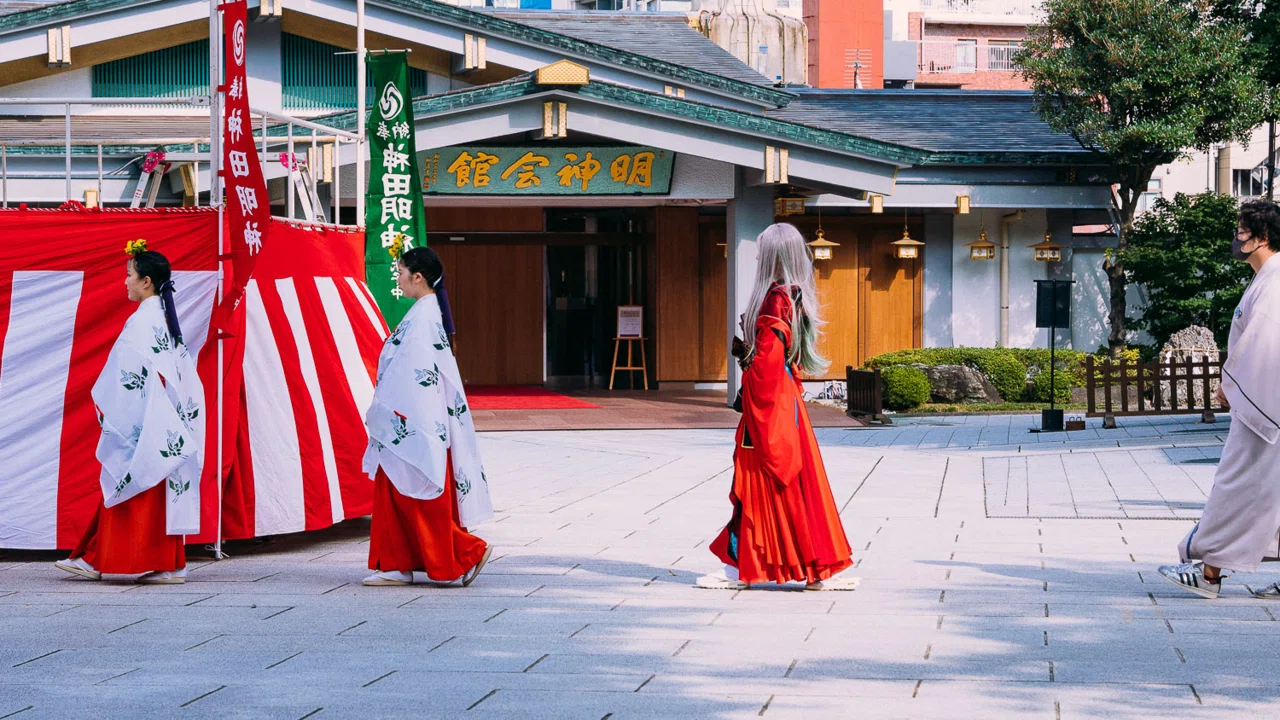 神田明神にてNFTアートの奉納式とライブペイントをさせて頂きました
