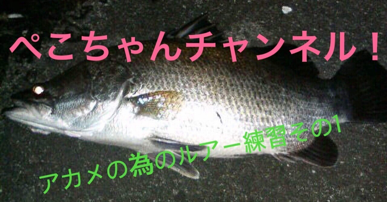 アカメのルアー撒き餌 1 ぺこぺこ Note