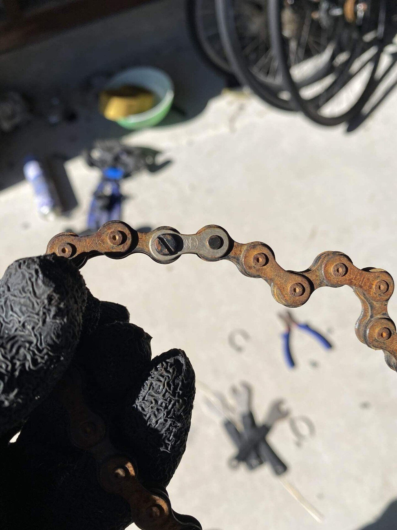 016 ボロチャリ復活計画『ピストバイクのチェーン&スプロケ