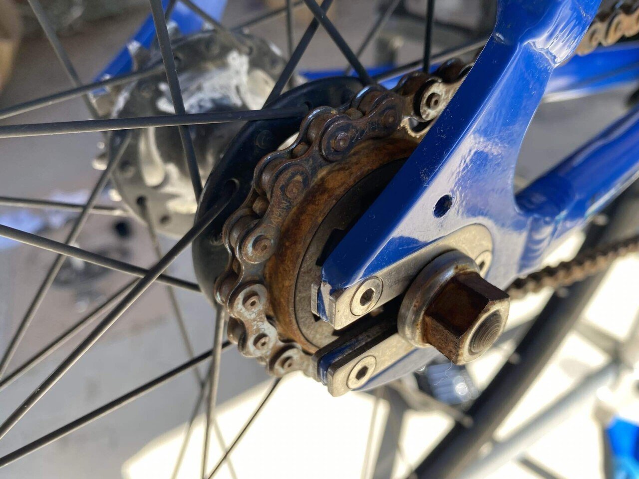 016 ボロチャリ復活計画『ピストバイクのチェーン&スプロケ