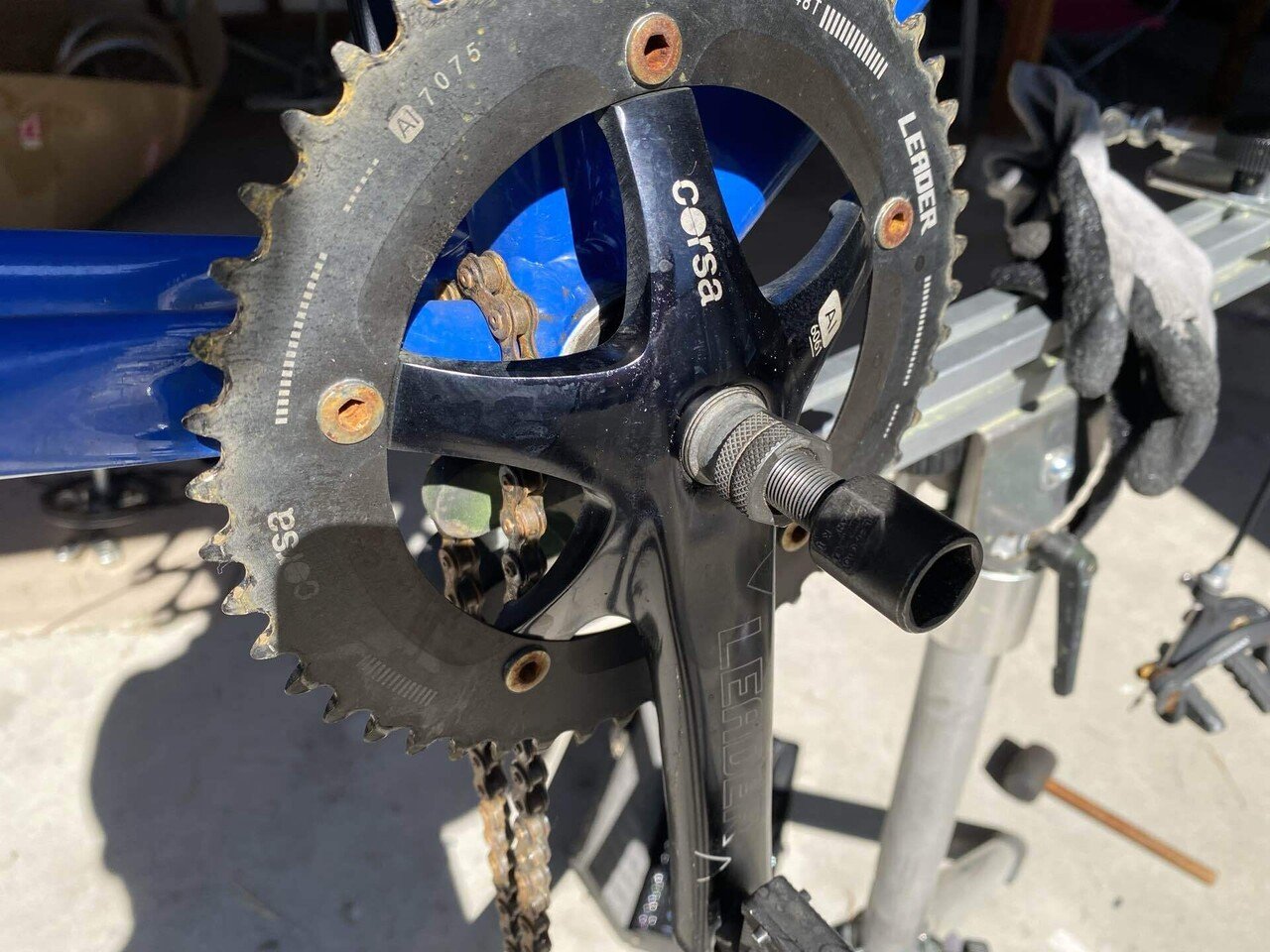 016 ボロチャリ復活計画『ピストバイクのチェーン&スプロケ