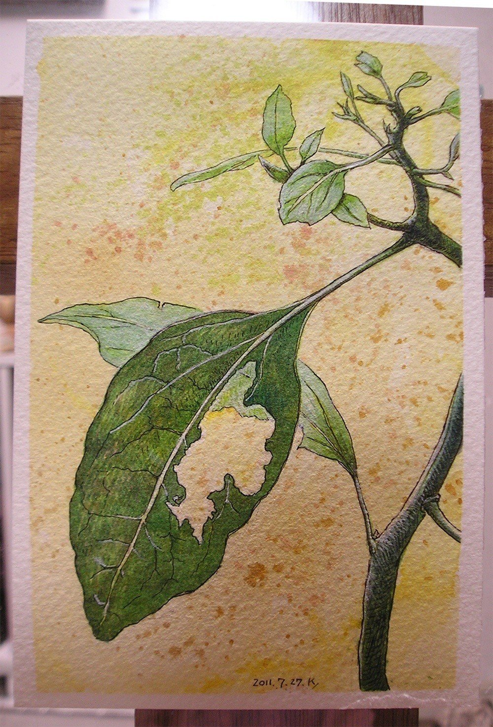 油絵手描き4号カンバス artloco_014021