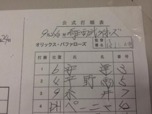 これはダンディ森脇フォント作成待ったなし ダンディすぎる カックカク なんか納得する字 ウイオンズぐうかっこいい 9月24日のバランス大好き オリックス 森脇監督の直筆オーダー表がなん 直野隆一郎 Note これはダンディ森脇フォント作成待ったなし ダンディすぎる カックカク なんか納得する字 ウイオンズぐうかっこいい 9月24日のバランス大好き オリックス 森脇監督の直筆オーダー表がなん 直野隆一郎 Note
