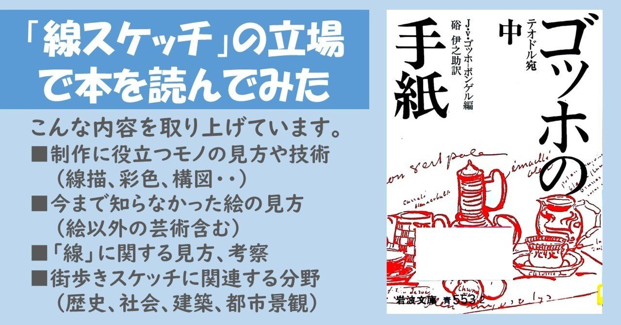 ゴッホの手紙 上中下、硲 伊之助訳、岩波文庫＞ 素描にびっくり