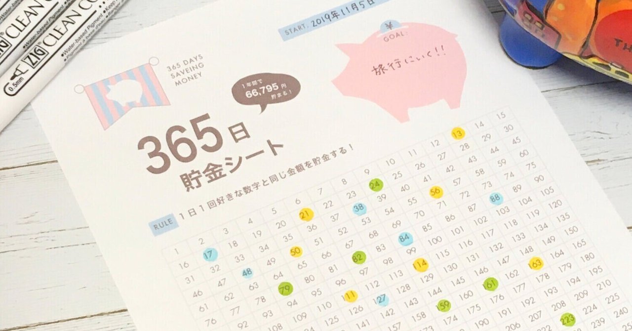 家計簿｜貯金シートA | RISAWORKS SHOP