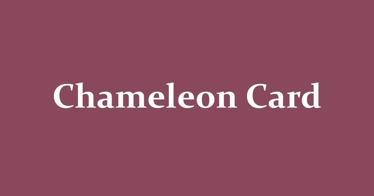 Chameleon Card カメレオンカード の種明かし 解説 タネコレ 本格トランプマジック種明かし集 Note